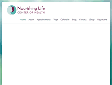 Tablet Screenshot of nourishinglife.com